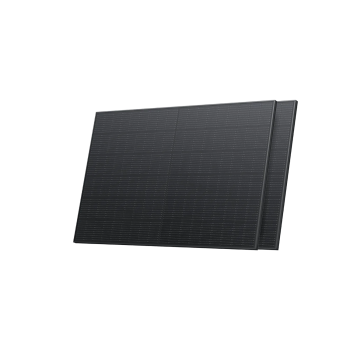 EcoFlow 400W starres Solarpanel – Seitenansicht mit klarer Zellstruktur